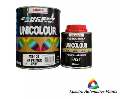 Concept Paints Automotive MS 100 2K Primer Kit 1.25lt (4:1). Automotive Paint • $63.50
