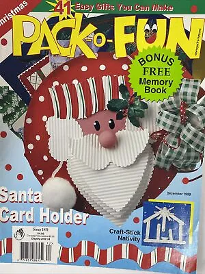 Pack O Fun Easy Santa Card Holder Chrismas 1999 • $12.99
