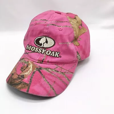 Mossy Oak Pink With Mossy Oak Logo Pink Camo Adjustable Hat Cap • $11.99