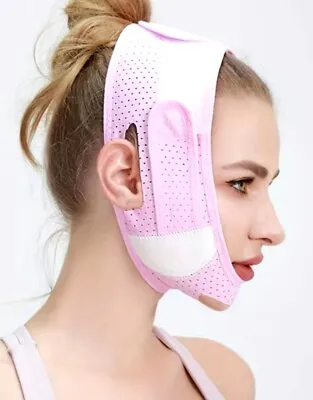  Double Chin Reducer Slimming-Belt Strap Band. Reusable V Line Facial Slimming • £3.45