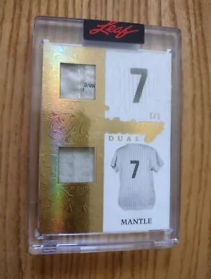 2022 Leaf Superlative Mickey Mantle GOLD DUAL PINSTRIPE 1/1 NEW YORK YANKEES • $599.99