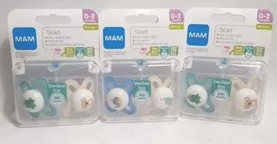 Mam Start Dummies 0-2 Months × 3 Packs Brand New In Steriliser Box  • £19.95