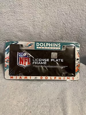 NFL Miami Dolphins License Tag Plate Frame New • $16.63