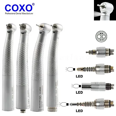 COXO Dental Fiber Optic LED Turbine Handpiece For NSK Sirona Kav Coupling 6H CA • $42.77