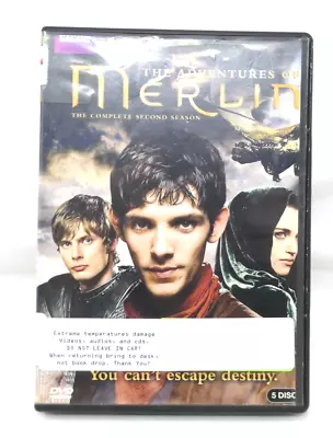 THE ADVENTURES OF MERLIN - The Complete Second 2 Two Season DVD. Library Copy.  • $9.99