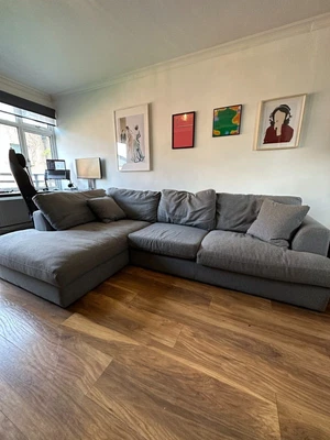 £300 • Buy L Shaped Corner Sofa Chaise With Storage (NEXT) - Grey - Used, Good - 4 Seater