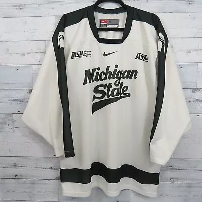 Michigan State University Nike Hockey Jersey Sweater Made In Canada Size Medium • $37.49