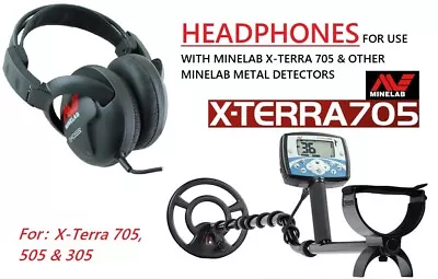 *NEW* Metal Detecting HEADPHONES For MINELAB X-TERRA 705 & X-TERRA 705 Dual Pack • $59.97