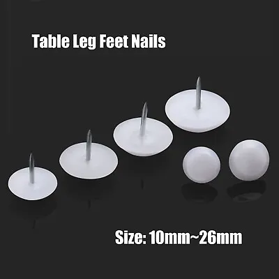 Chair Glide Furniture Felt Pad Protector Table Leg Feet Nails Size10 13 14 -26mm • £1.43