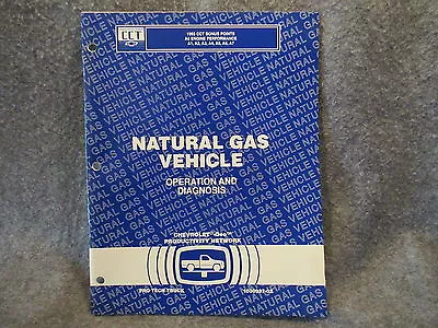 1993 Chevrolet Natural Gas Vehicle Operation & Diagnosis Manual Guide Book W437 • $9.99