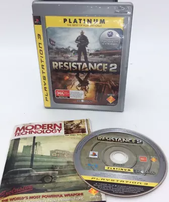 Resistance 2 PS3 Game Manual Inc. Playstation 3 PAL • $7