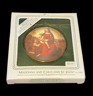 1984 Hallmark Keepsake Ornament Madonna And Child & St John Art Masterpiece NEW • $12.50