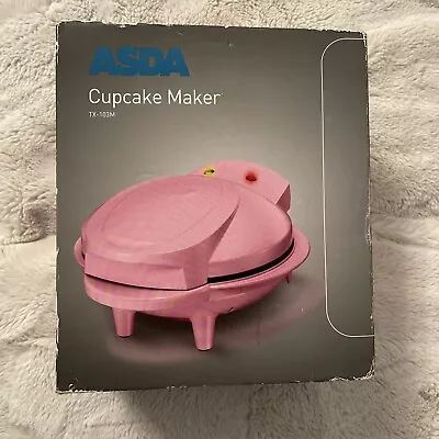 Mini Cup Cake Maker  Pink Baking Machine By Asda New • £17.99