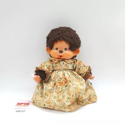 Monchhichi U137 Monkey Thumb Sucking Doll Floral Dress Sekiguchi Plush 7  Japan • $17.99