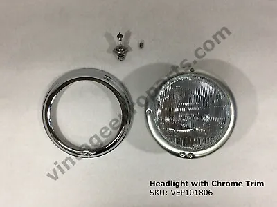Headlight With Chrome Trim For Mercedes 190SL W121 300SL W120 Ponton • $545