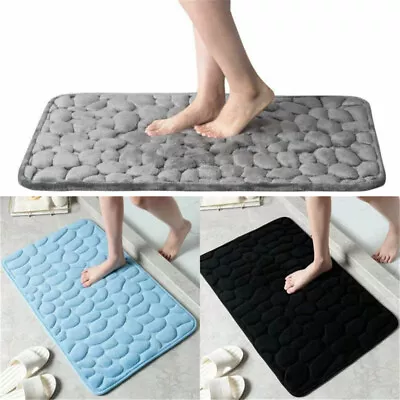 Bathroom Non-slip Carpet Absorbent Memory Foam Shower Bath Mat Floor Rug Doormat • $32.66