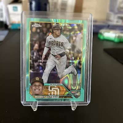 2023 Topps Chrome Aqua Refractors #124 Manny Machado 133/199 • $1.99