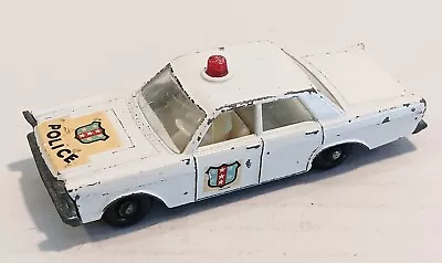 55-C2 GC Ford Galaxie Police Car Lesney Matchbox Circa '66 • $3.98