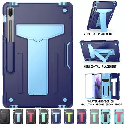 For Samsung Galaxy Tab S7 FE S8 Plus 11 12.4 Tablet Case Rubber Hard Stand Cover • $24.99