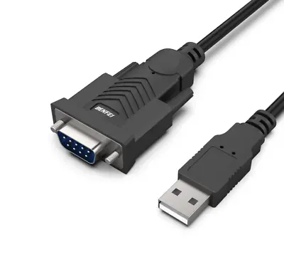 BENFEI USB To Serial Adapter USB To RS-232 Male (9-Pin) DB9 Serial Cable • £8