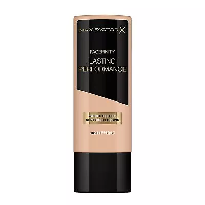 Facefinity Lasting Performance Foundation - 105 Soft Beige By Max Factor For Wom • $27.99
