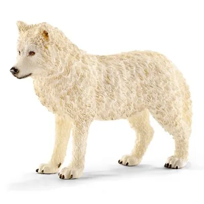 NEW Schleich 14742 Arctic Wolf Figure RETIRED Schleich Figurine Wild Life Figure • $69.95