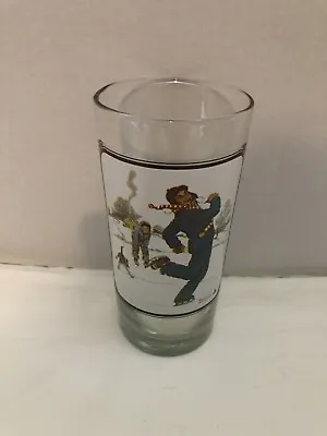 Norman Rockwell Saturday Evening Post Grandpa & Me Gay Blades Drinking Glass • $5.69