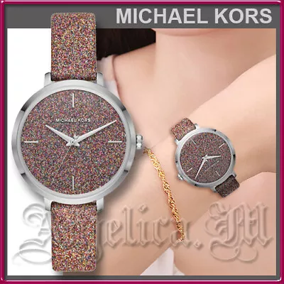 NWT Michael Kors  Charley Three-Hand Brown Leather Women Watch MK7111 • $135