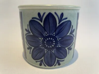 Vintage Midwinter Stonehenge Blue Dahlia Small Pot/Cactus Pot - Jessie Tait • £12.99