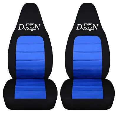 2Semi Custom Car Seat Covers Fits 2001-2005 Mazda Miata Black/blue W/your Design • $89.99