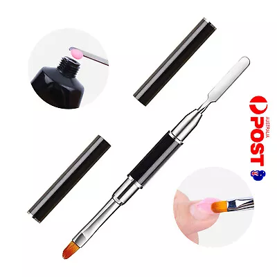 UV Poly Gel PolyGel Nail Art Pen Slice Brush Dual Ended Slice Shape Tool Polish  • $5.25
