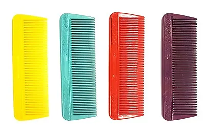 1 X Pocket Hair Comb De-tangle Soft Tooth Rake Duralon Hair Comb 12cm  Made UK • £2.14