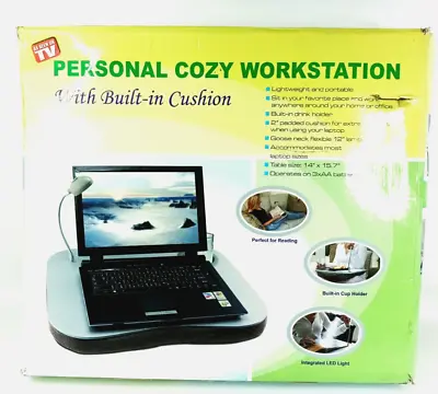 Personal Cozy Workstation With Cushioning For Laptops Reading In Bed Etc Light • £9.99