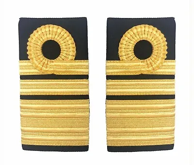 Official Royal Navy Vice Admiral Lace Rank Slides - Epaulettes Insignia RN • $14.66