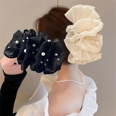 Ribbon Hairgrips Big Bow Hairpin For Women Girls Satin Trendy Ladies  Sell • $3.26