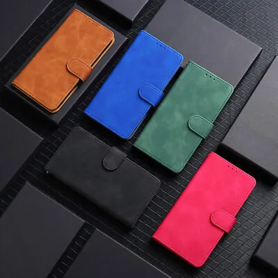 Solid Color Wallet Flip Case For ZTE Blade A72 A52 V40 Vita A7S 2020 Phone Case • $11.65