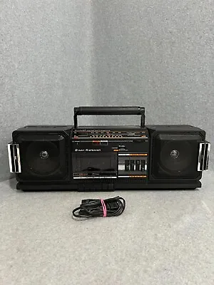 Vintage Sharp Boombox Stereo Radio Cassette Recorder GF-330 • $44.99