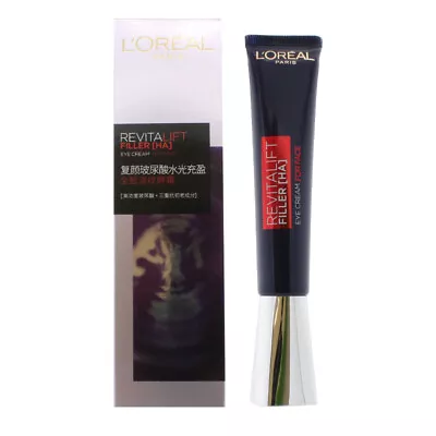 L'Oreal Eye Cream Revitalift Filler 30ml Hyaluronic Acid Wrinkles Fine Lines • £7.99