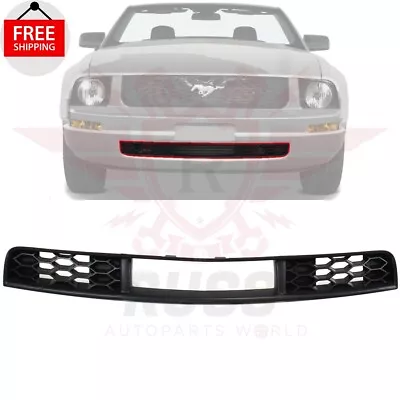 New Front Lower Center Bumper Grille Black Fits 2005-2009 Ford Mustang FO1036115 • $30.01