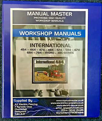 International 484 584 684 784 & Hydro Workshop Manual - Printed - Free Delivery • £34.99