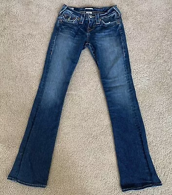 True Religion Petite Becky Jeans Womens Size 23 Blue Stretch Denim Bootcut • $23.99