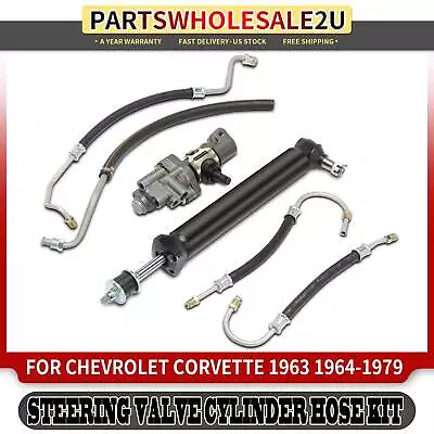 $235.99 • Buy New 1pc Power Steering Valve Cylinder Hose Kit For Chevrolet Corvette 1963-1979