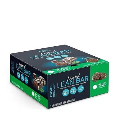 GNC Total Lean Layered Lean High Protein Snack Bar Girl Scout Thin Mints 9 Count • $33.59