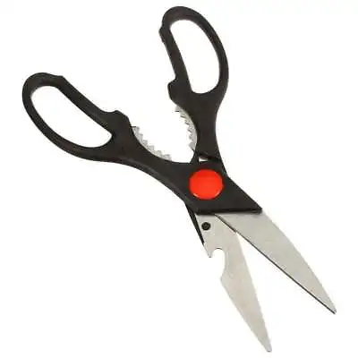 Multi Function Scissors Screw Top Opener Easy Grip Bottle Opener Sharp Kitchen • £3.49