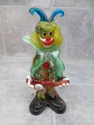 Vintage Murano Italy Glass Clown Playing Guitar • $59.95