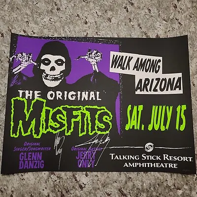 The MISFITS  Signed Concert Poster 7/15 Phx AZ Autographed Rare Danzig XXX/500 • $455