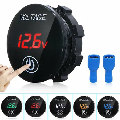 DC 12V-24V LED Panel Digital Voltage Volt Meter Display Voltmeter Motorcycle Car • $8.53