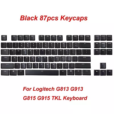 A Full Set G915 TKL 87 Key Caps Black For Logitech G813 G913 G815 G915 Keyboard • $41.99