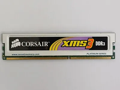 CORSAIR XMS3 (1X2GB) 2GB Memory DDR3 1600MHz PC3-12800U Desktop RAM XMS3 CL9 • £3