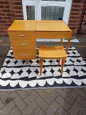 Vintage Rare MCM Mid Century Stag Dressing Table Desk Can Deliver • £165